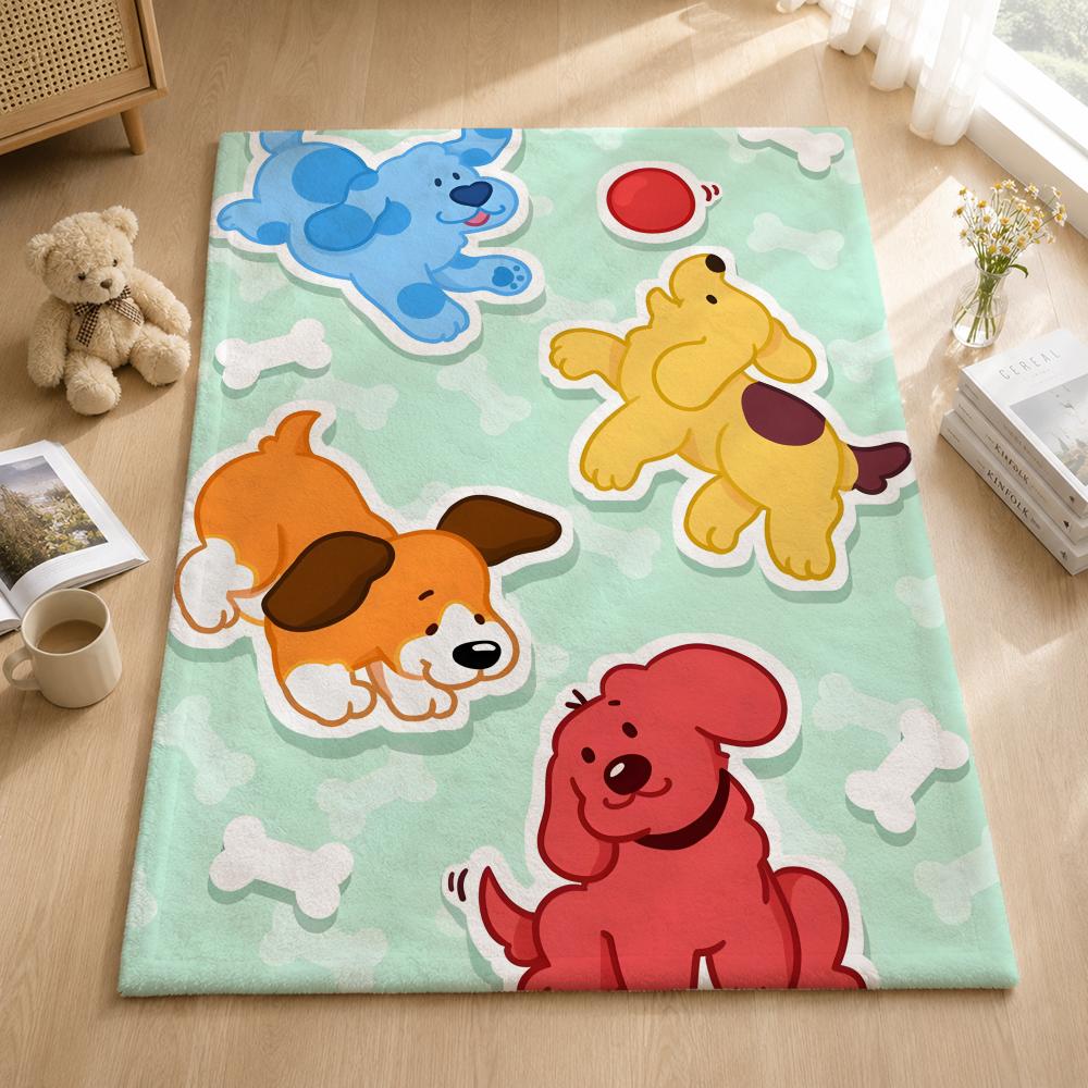 Анимация B-Blue S Clues Пледы Мягкий Теплый Фланелевый Плед Постельное Белье Для Кровати Гостиной Дома Дивана