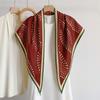New ladies' butterfly bow small polka dot print shawl multifunctional daily commute layering atmosphere triangular scarf