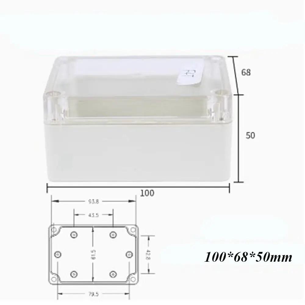 New Waterproof Outdoor Junction Box Plastic Transparent Electronic Instrument Housing Case 10 Styles Enclosure Cover