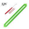 Durable Plastic Loom Knitting Set with Crochet Hook, Needle, Round Rectangular Yarn Weaving DIY Scarf Kit, Beginner for Hat Shawl Sweaters Manual Tool