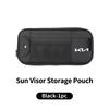 Car Sun Visor Organizer Sunglasses Holder Card Clip Bag Accessories For KIA Rio K5 Sportage Ceed Sorento Picanto Stinger Optima YB1