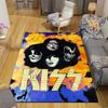 1Pc Kiss Band Fire Performance Rug, Office Carpet Indoor Outdoor Doormat, Non-Slip, Comfortable, Living, Christmas Halloween,  Xmas Gift G1150