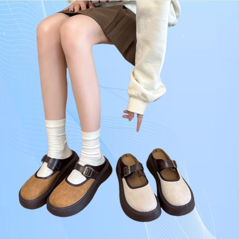 Fashion Elegant Lightweight Toe Comfortable Casual Women's Shoes New Summer Round Toe Thick Sole Non-slip Slippers for Women