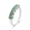 Silver Ring with Natural Emerald 1.25ct, Product Weight 2.33g (2163565)