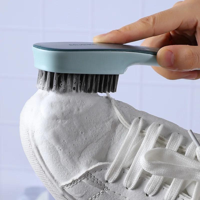 Brush for Cleaning 1/2 PCS Long Handle Shoe Cleaning Brush Soft Bristled Plastic Shoe Cleaning Brush Cleaner Shoes Household