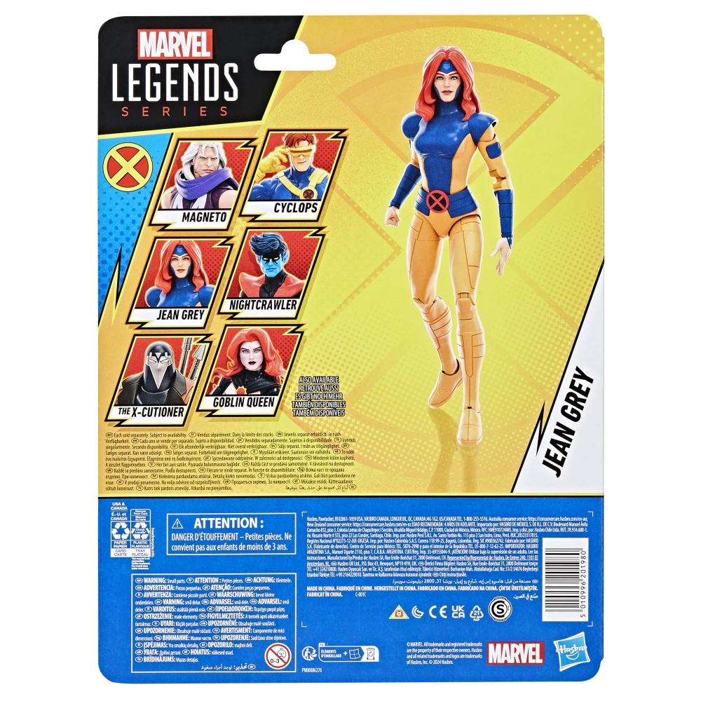 Hasbro MARVEL Marvel Legends Series Джин Грей, Коллекция X-Men '97 6 дюймов (15см) Фигурка F9060 Оригинальный продукт