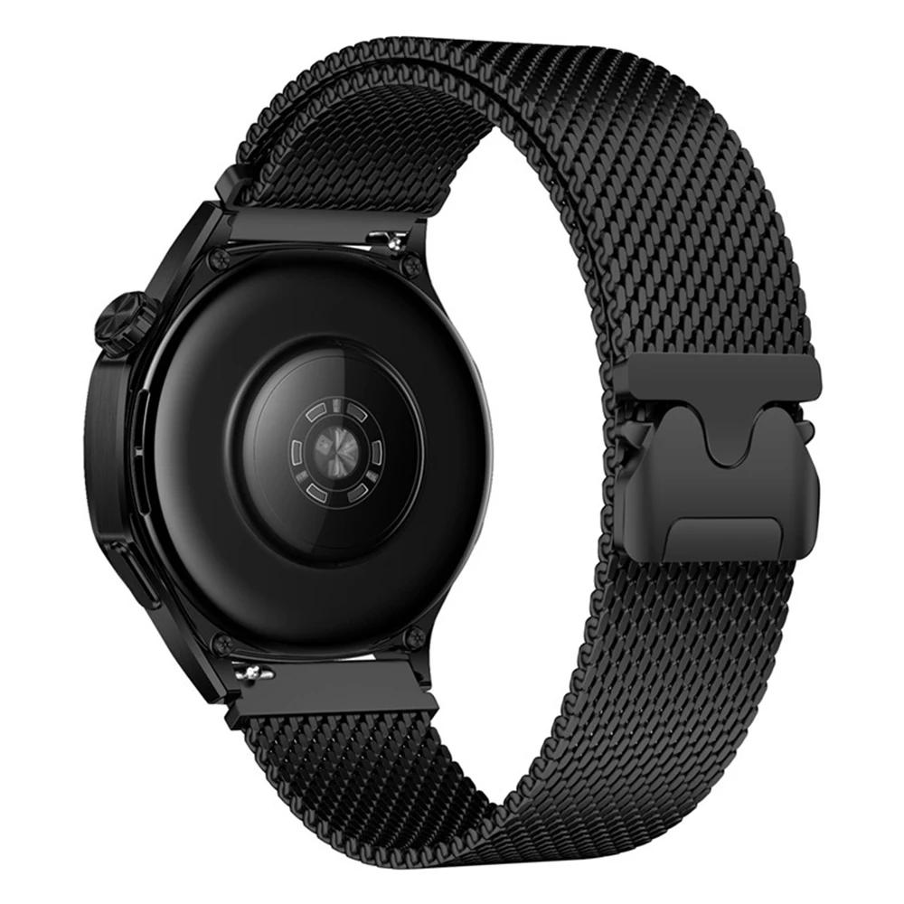 20-мм ремешок из нержавеющей стали для Amazfit Active 2 Samsung Galaxy Watch 7 6 5 Миланская петля для Huawei Watch 4 Pro GT 5 4 46мм