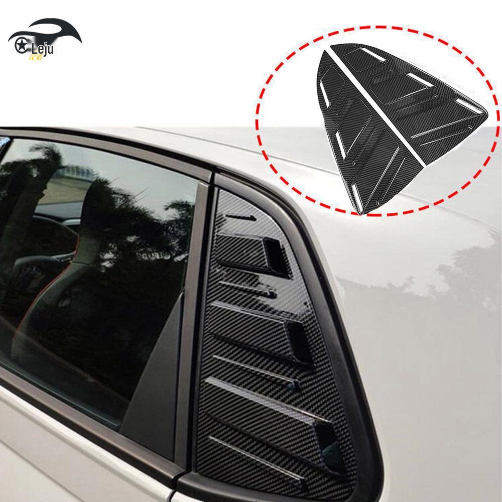 2009-2021 Volkswagen Polo Задняя треугольная оконная решетка Декорация Ярко-черная