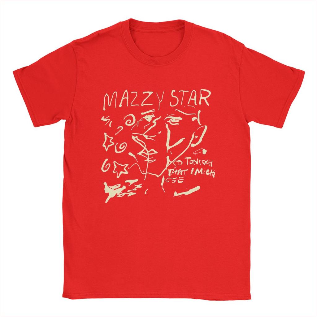 Мужская футболка Mazzy Star Leisure Cotton Tee Shirt Short Sleeve Band Music T Shirts Round Neck Clothes Classic