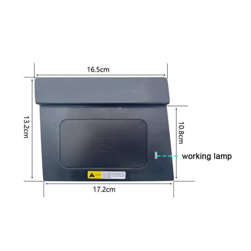 15 Вт автомобильное беспроводное зарядное устройство для телефона зарядное устройство быстрое зарядное устройство зарядная панель пластина для Volkswagen Touran 2016 2017 2018 2019 2020 2021 2025