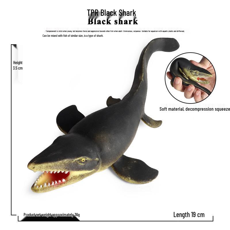 Kids' Ocean Animal Stress Relief Squeeze Toys - Crab, Octopus, Shark, Pufferfish, Dunkleosteus Models