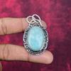 Amazonite Gemstone Jewelry, 925 Solid Sterling Silver Pendant, Handmade Boho Amazonite Pendant For Gift