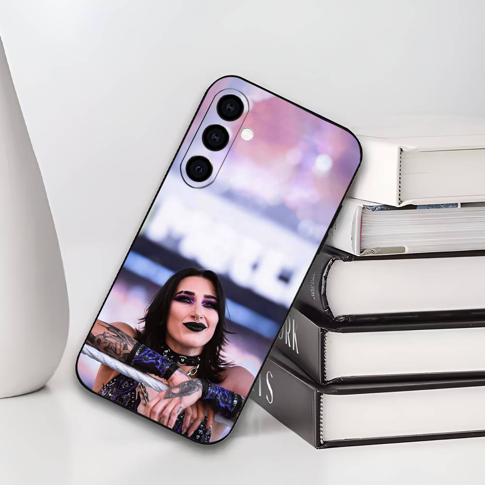 Wrestler R-RheaRipley Phone Case For Samsung Galaxy A73,A72,A71,A70,A53,A52,A51,Soft Silicone Black Cover
