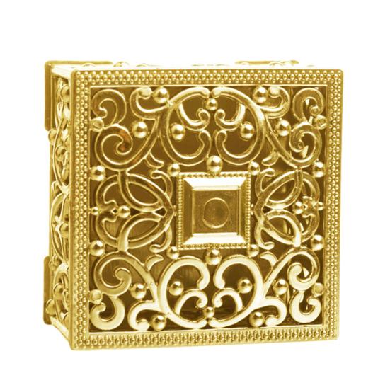 Винтажная шкатулка для украшений с ажурным узором, пластиковая коробка для конфет с золотым/серебряным покрытием, коробка для подарков на свадьбу/вечеринку, для колец, серег, ожерелий, принадлежности для девичника, дня рождения