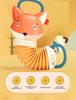 Baby Fox Accordion Rattle Toy for Strollers - Early Education