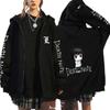 Oversized Hoodie Death Note Zip Up Hoodie Moletom Feminino Casual Streetwear Sweatshirts Vetement Homme Anime Tops Jackets
