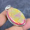 Pink Triplet Opal Gemstone Handmade 925 Sterling Silver Pendant 2.13" A9y38