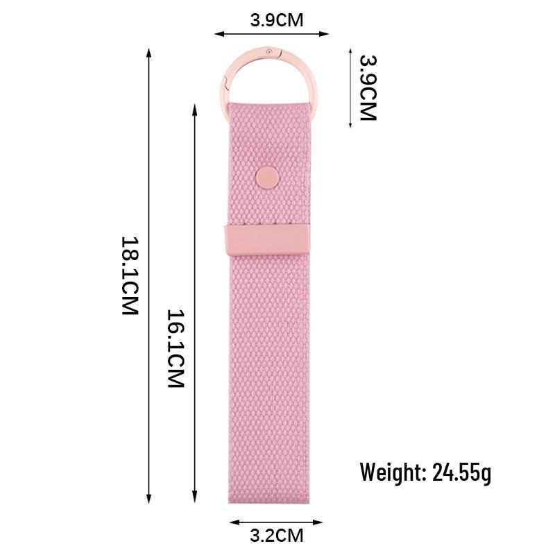 Korean INS Style DIY Canvas Embroidery Keychain - Handmade Heat Transfer Blank Keyring Pendant.