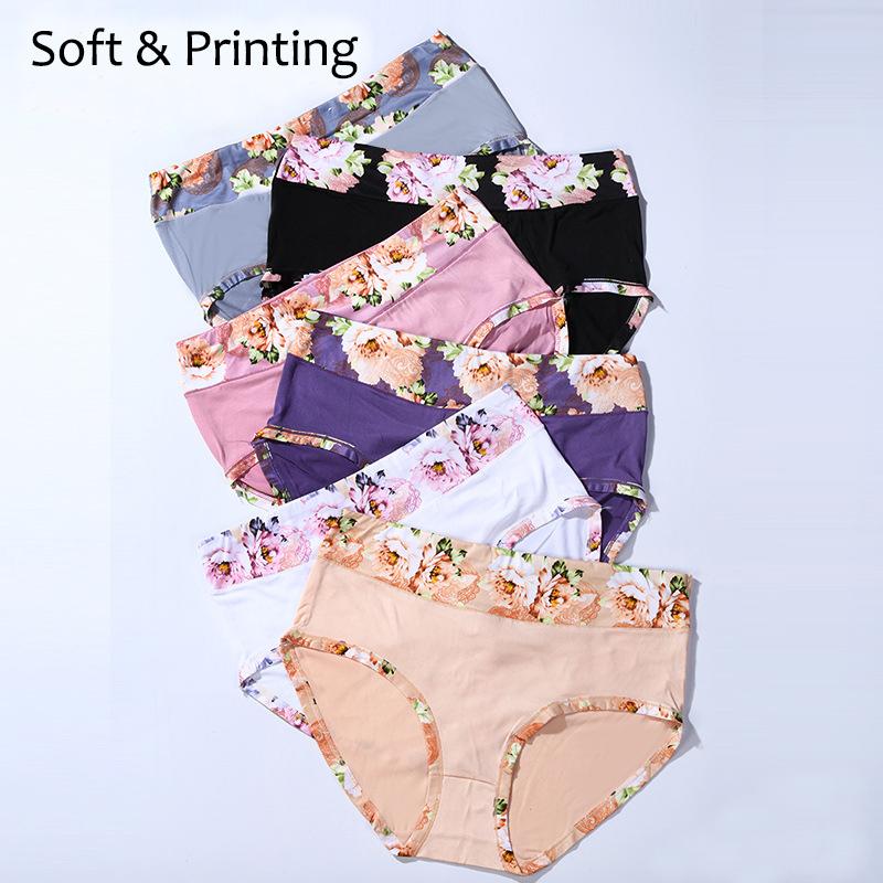 Women's Plus Size Floral Print Briefs - Comfortable Fit, Sizes 4XL-14XL