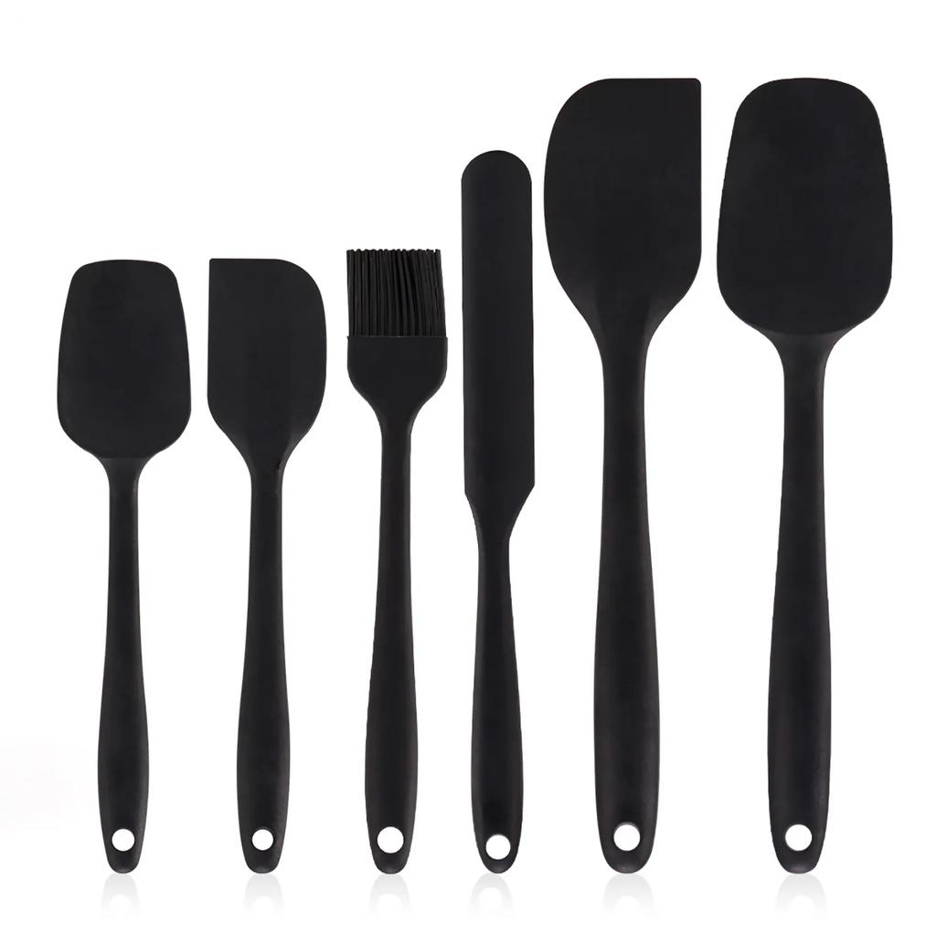 Silicone Spatula Set Non-Stick Heat-Resistant Turners Spatulas Essential for Cooking Baking Mixing Premium Kitchen Baking Tool