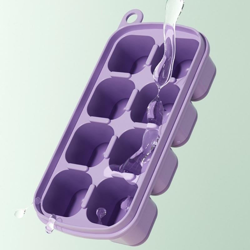 Silicone Ice Cube Tray Multifunctional Silicone Molds Ice Cube Maker Ice Cube Tray Ice Cube Moulds with Lid for Ice