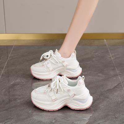 CRLAYDK Женские модные кроссовки на платформе, массивные, для ходьбы, на шнуровке, кроссовки «папины», для тренировок, спортивные, повседневные, увеличивающие рост, теннисные для леди