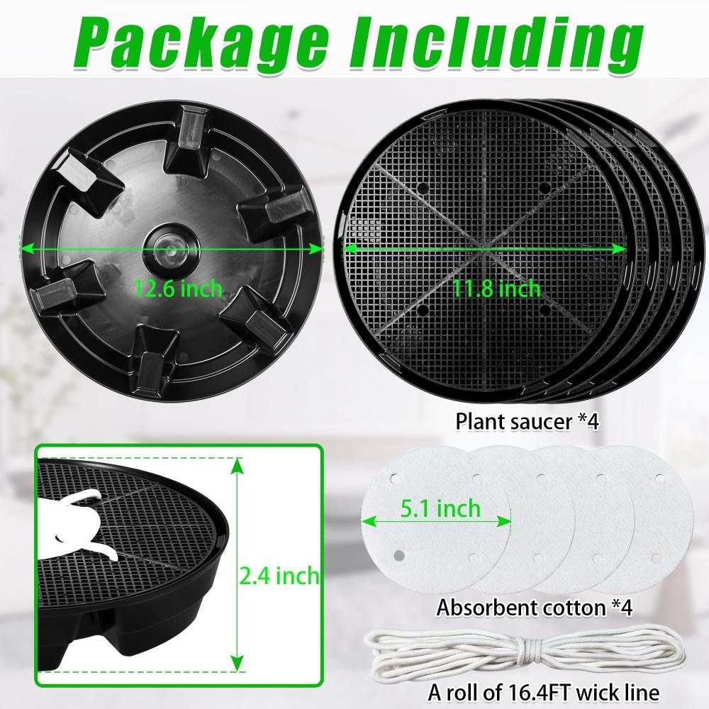 4 шт. Автополив Поддон для капель растений Передвижные горшки Уличные поддоны для растений Новые горшки для помещений Теплица