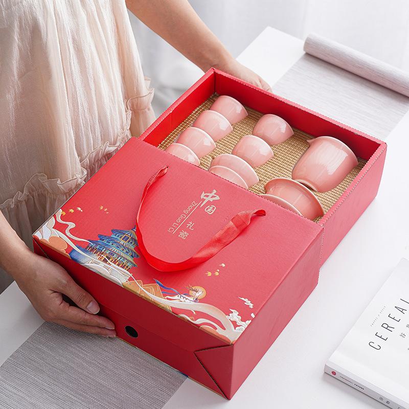 Business Gifts Company Annual Meeting Activities Souvenir Gifts Tea Set Mid-Autumn Festival Gifts to Customers High-end Creative Gifts