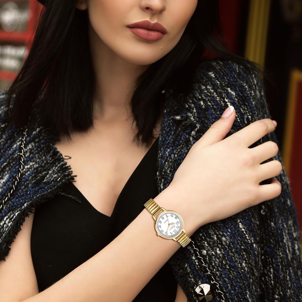 Аналоговые, один размер, модные часы из нержавеющей стали для поездок на работу или в школу, белые, наручные женские часы, светящиеся, дисплей, водонепроницаемые