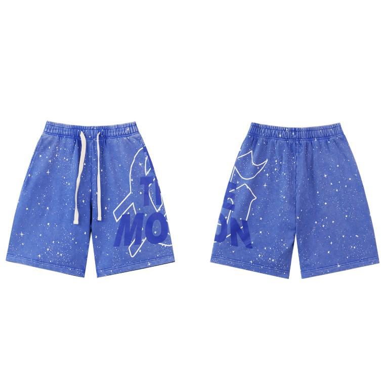 Ретро Американский Стиль Хип-Хоп Стирка Махровые Шорты