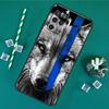 Police Thin Blue Line American Flag Phone Case For Oppo A18 A38 A58 A78 A98 A40 A60 A80 A91 A15 A17 A74 A94 A54 A57S A16 A76 A96
