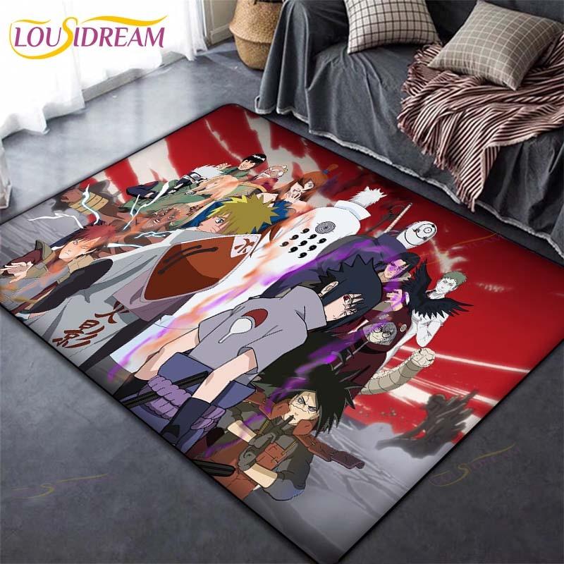 Коврик в стиле аниме, ковер, ковры Наруто для гостиной, мягкий напольный коврик, коврики для спальни, дверной коврик, нескользящие коврики, коврик для ванной