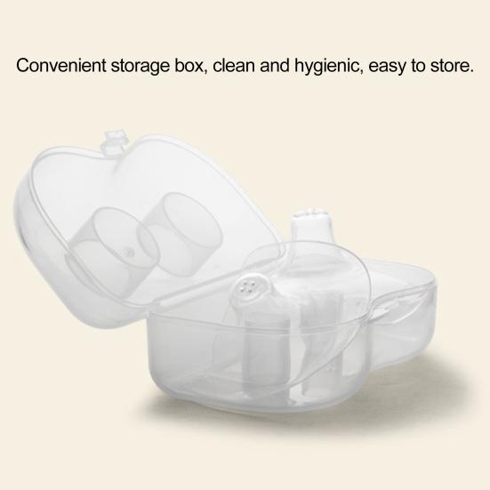2 шт. ультратонкие силиконовые накладки на соски, удобные для грудного вскармливания, не содержат BPA, супермягкие, с футляром для переноски, накладки на соски