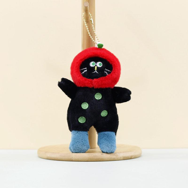 Adorable Cat Plush Toy Keychain Cute Bag Pendant With Soft Short Plush Material