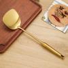 1Pc Golden Stainless Steel Long Handle Cooking Utensils Rice Spoon Soup Ladle Pancake Spatula Colander Gadgets for Kitchen