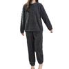 MERONOCALLALY Winter Fluffy Loungewear Set with Long Sleeves and Loose Cute Loungewear for and Spring Women's Pajamas, Pants, Fleece-Lined, Warm,