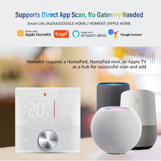 Matter Warm Floor Room Heating Thermostat Temperature Controller Water/Electric/Gas Boiler Tuya Smart Life Alexa Home Homekit