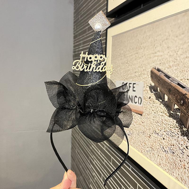 Ретро Лолита Плиссированная Кружевная Повязка на Голову и Заколка для Волос - Милые Детские Аксессуары для Волос