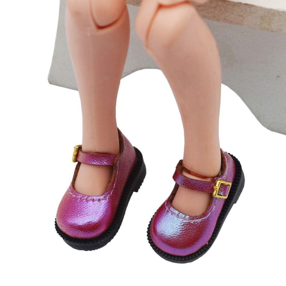 Lightweight 10cm Cotton Doll Shoes PU Leather Leather Boots Doll PU Leather Shoes  Clay Dolls