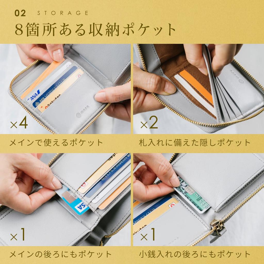 Кошелек женский из натуральной козьей кожи с защитой от скимминга [Mura], двойной, кожаный, на молнии, (зеленый)