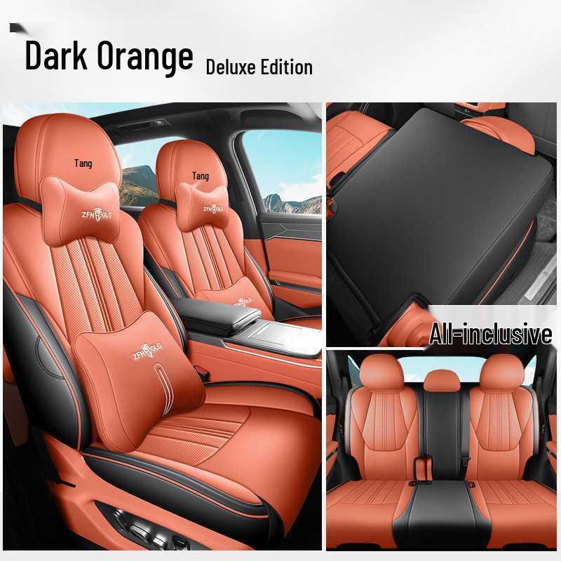 Полное покрытие сидений BYD Tang L DMI/EV - Дышащие перфорированные чехлы для всех сезонов