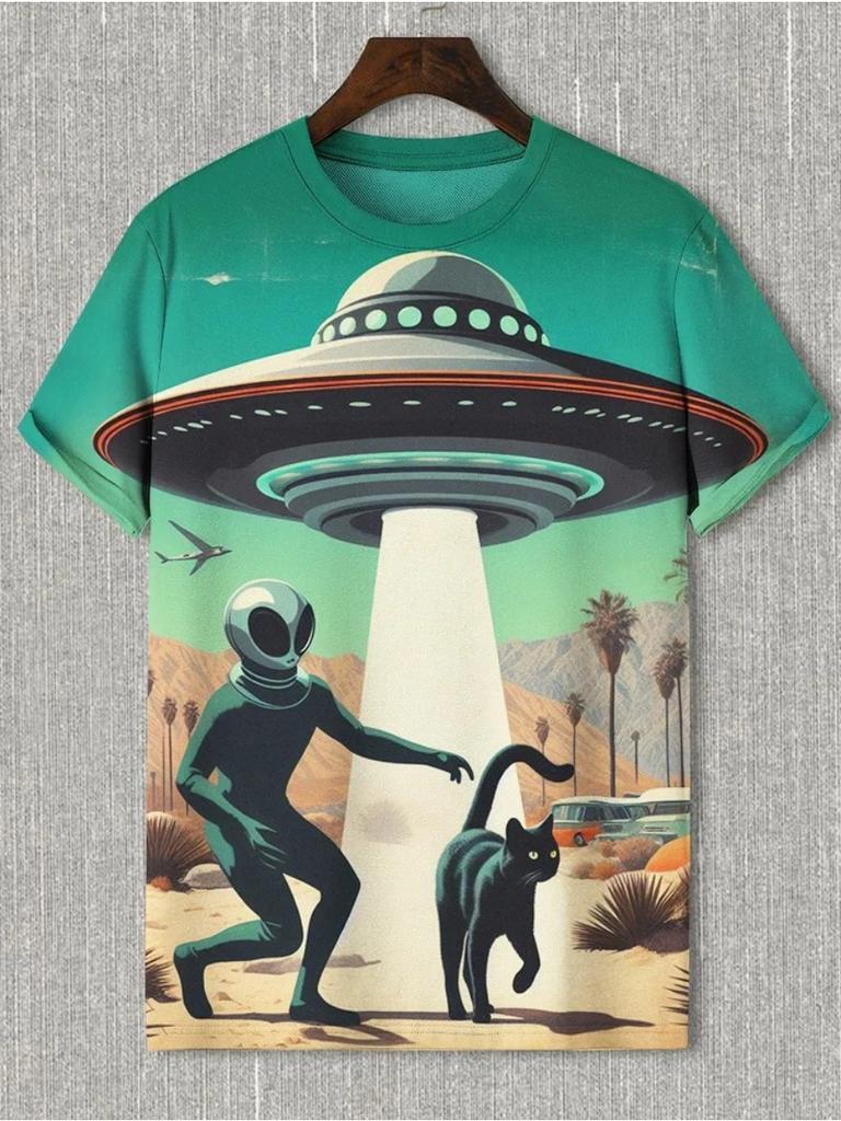 Мужская футболка с забавным принтом животных, футболки с короткими рукавами, топы с 3D-принтом, рубашки с круглым вырезом, летняя повседневная мужская одежда для вечеринок