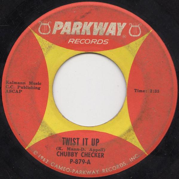 7-дюймовая пластинка CHUBBY CHECKER - Twist It Up / Surf Party P879 Parkway 1963 США Рок Б/У