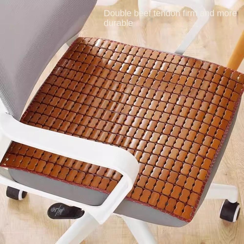 Bamboo Summer Cool Mat Square Chair Mat Non-slip Dining Table Mat  Living Room