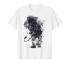 Lion Painting Art Animal Abstract Drawing Graphic Lion T-Shirt