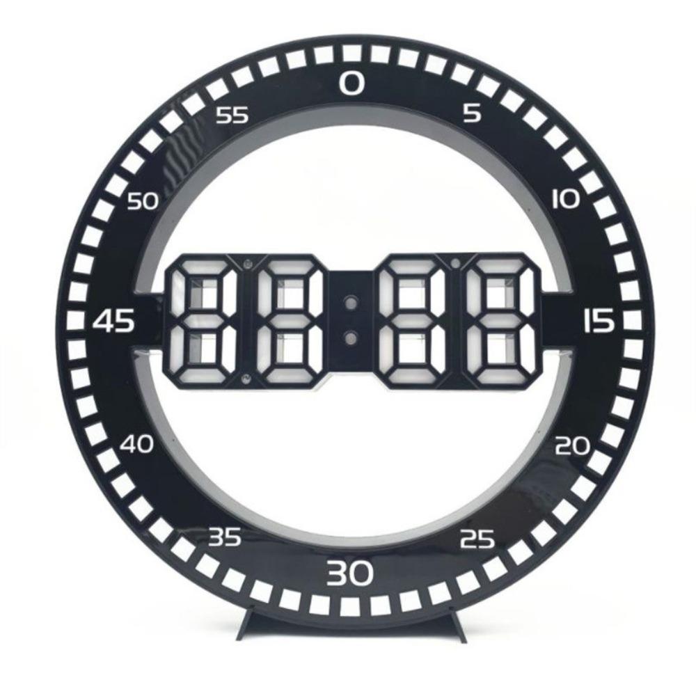 Modern Led Digital Wall Clock Jumping Seconds Portable Silent Electronic Clock Wall Mounted Luminous Wall Clock