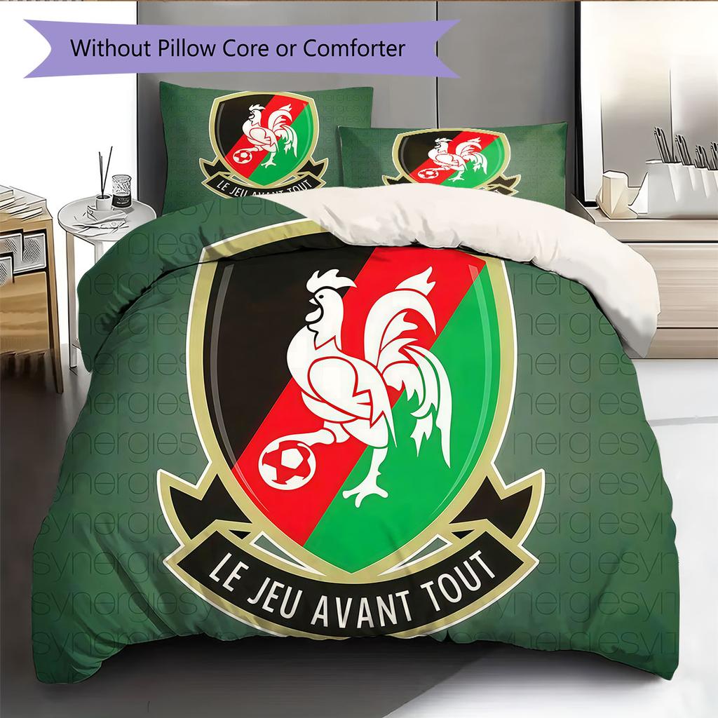 Glentoran Heart Bedding Quilt Set Quilt Cover Pillowcase Home Decoration Birthday Gift (1 * duvet cover + 2 * pillowcase, without core)
