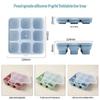 Foldable Silicone Ice Cube Trays with Lids Perfect for Summer BPA Free Ice Molds for Cocktails Coffee Pool Beach Party Drinks