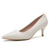 High Heels7cm Sharp Pointed High Heels New White Slim Heel Comfortable Gentle Elegant Versatile Single Shoe for Women