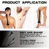 Мужская бритва для тела Back Shaver DIY позволяет вам сбрить волосы на спине за считанные минуты, заменив лезвие, попрощайтесь с неприятными волосами на спине навсегда